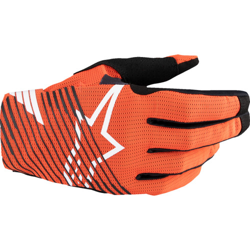 Alpinestars #3560325-420-XL - Radar Pro MX Gloves - Hot Orange - XL