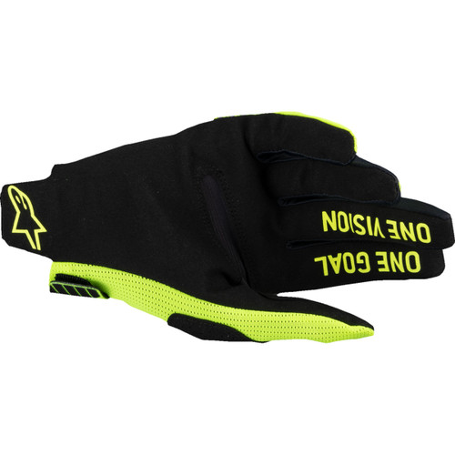 Alpinestars #3560325-55-M - Radar Pro MX Gloves - Fluo Yellow - Medium