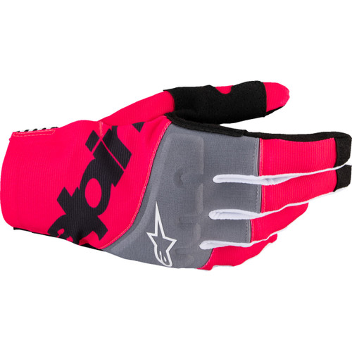 Alpinestars #3560125-1390-M - Techstar MX Gloves - Black/Fluo Pink - Medium