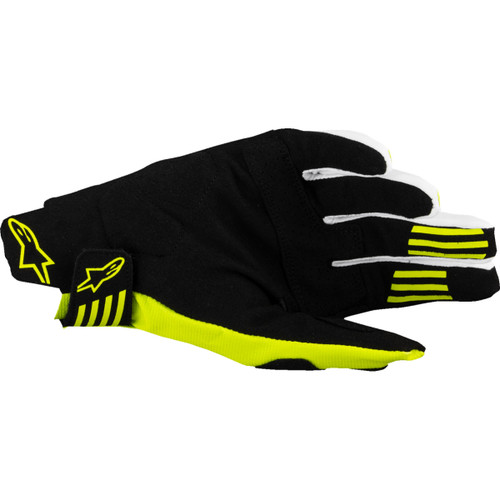 Alpinestars #3560125-155-M - Techstar MX Gloves - Black/Fluo Yellow - Medium