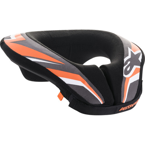 Alpinestars #6741018-148-LXL - Youth Sequence Neck Roll - Black/Anthracite/Orange - L/XL