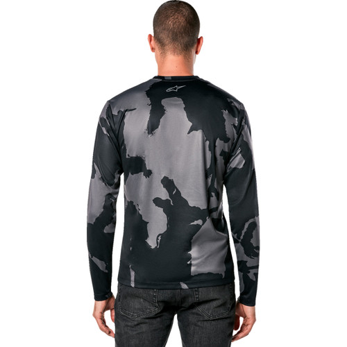 Alpinestars #1214-71010-160-2XL - Performance Long-Sleeve T-Shirt - Black/Camo - 2XL