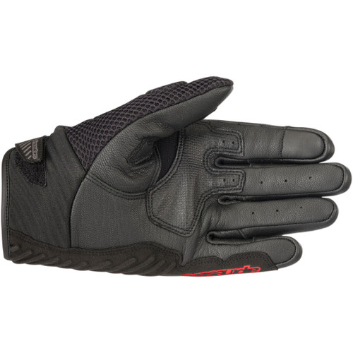 Alpinestars #3570518-1030-3X - SMX-1 Air V2 Gloves - Black/Fluo Red - 3XL