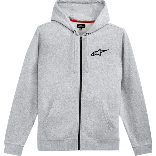 Alpinestars #1212536001126XL - Ageless Zip Hoodie - Heather Gray/Black - XL