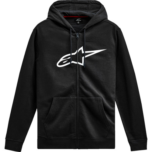 Alpinestars #1244-51490-1020-XL - Ageless V3 Zip Hoodie - Black/White - XL