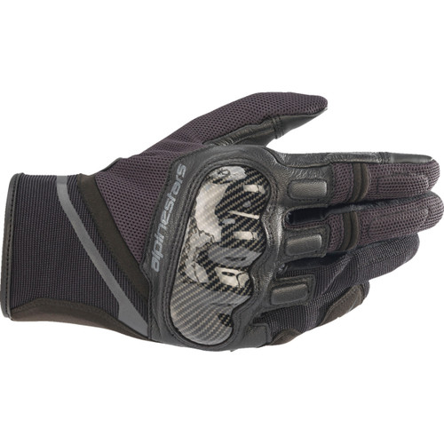 Alpinestars #3568721-1169-XL - Chrome Gloves - Black/Tar Gray - XL