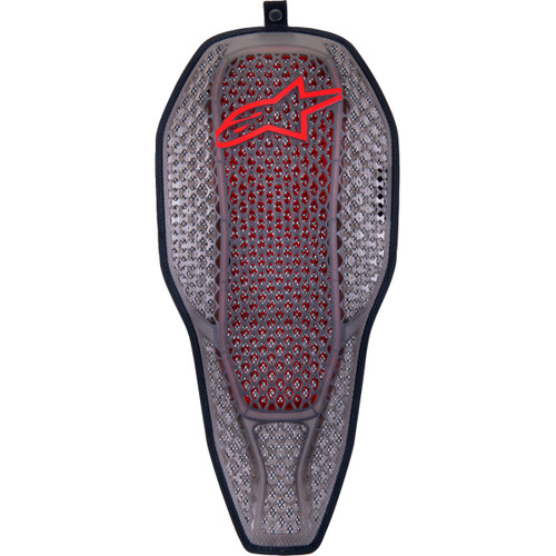 Alpinestars #6526323-003-S - Nucleon Flex PROi Full Back Protector Insert - Transparent Smoke/Red - Small