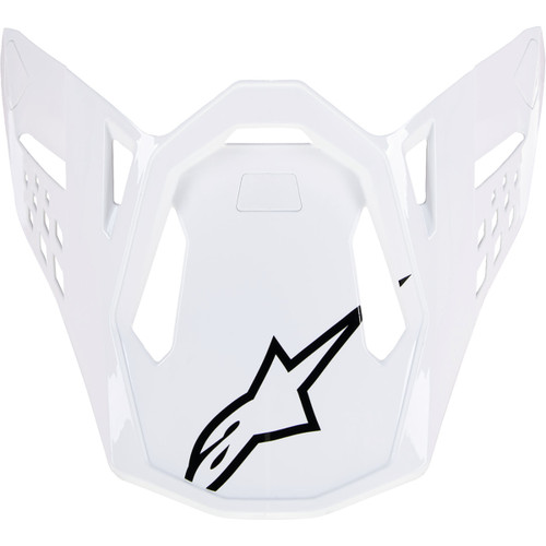 Alpinestars #8980123-2180-OS - Supertech M10 Visor - Solid - Gloss White