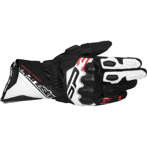 Alpinestars #3550925-1231-2X - SP-3 Gloves - Black/White/Fluo Red - 2XL