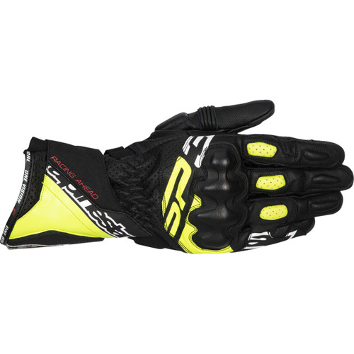 Alpinestars #3550925-158-2X - SP-3 Gloves - Black/Fluo Yellow/White - 2XL