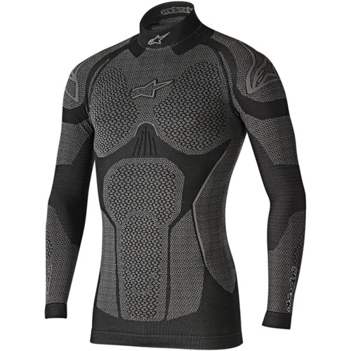 Alpinestars #4752117106-XS/S - Ride Tech Winter Long-Sleeve Underwear Top - Black/Gray - XS/S