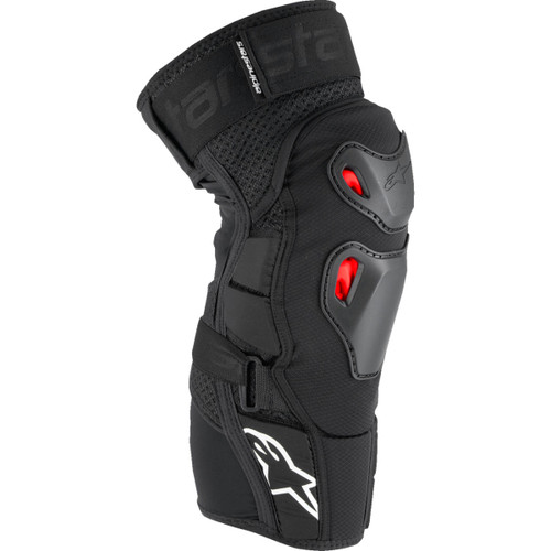 Alpinestars #6503125-132-LXL - Bionic Pro Plasma Knee Protectors - Black/Red/White - L/XL