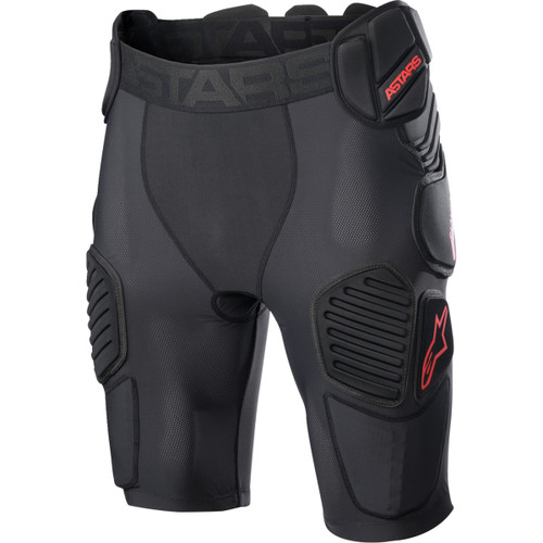 Alpinestars #6507523-13-XL - Bionic Pro Protection Shorts - Black/Red - XL