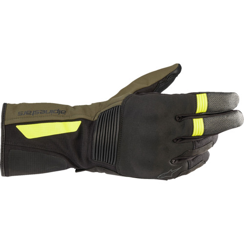 Alpinestars #3526922-1685-2X - Denali Aerogel Drystar® Gloves - Black Forest/Fluo Yellow - 2XL