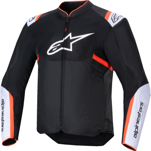Alpinestars #3301025-1231-4XL - T-SPS Air v2 Jacket - Black/White/Red Fluo - 4XL