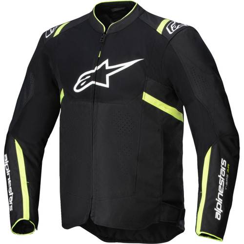 Alpinestars #3301025-155-2XL - T-SPS Air v2 Jacket - Black/Yellow Fluo - 2XL