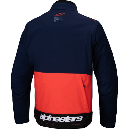 Alpinestars #3700225-7162-3X - Lite-Dura Softshell Jacket - Navy/Orange/White - 3XL