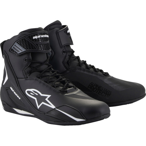 Alpinestars #2510425-12-13 - Faster-4 Shoes - Black/White - US 13