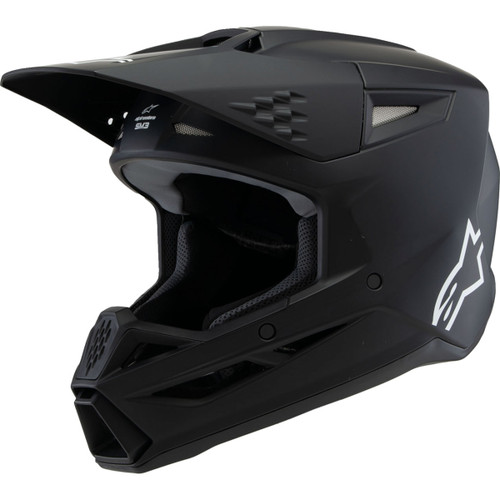 Alpinestars #8302225-110-YL - Youth SM3 Helmet - Solid - Matte Black - Large