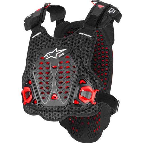 Alpinestars #6700825-132-XS/S - A-5 Plasma Chest Protector - Black/Red/White - XS/S