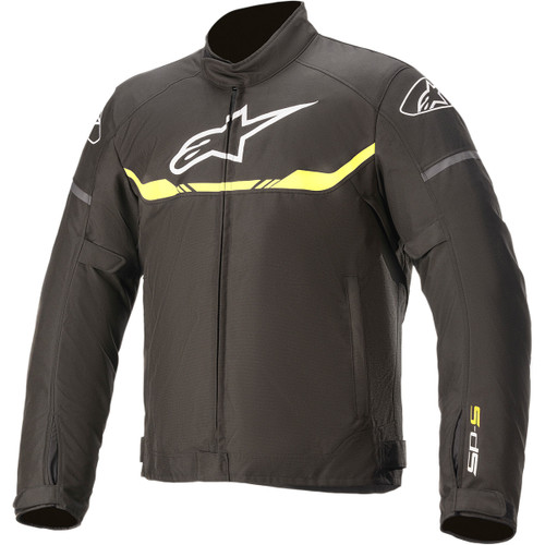 Alpinestars #3200120-155-L - T-SP S Waterproof Jacket - Black/Yellow Fluo - Large