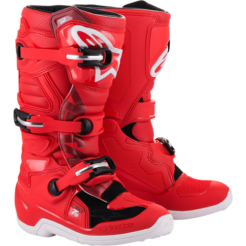 Alpinestars #2015017-30-4 - Youth Tech 7S Boots - Red - US 4 / EU 37