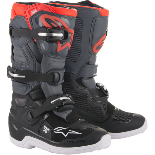 Alpinestars #201501711334 - Youth Tech 7S Boots - Black/Gray - US 4 / EU 37