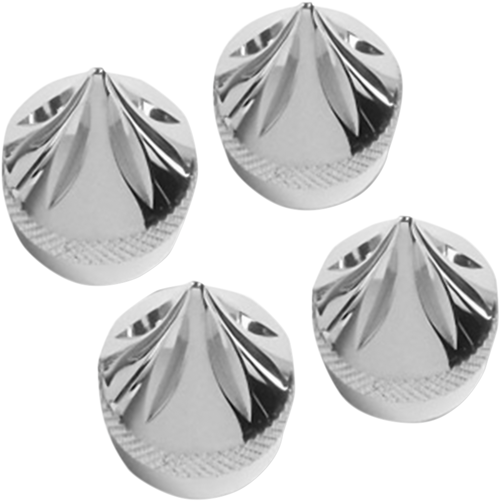 Tribal Head Bolt Covers - Chrome Tribal Head Bolt Covers - Chrome