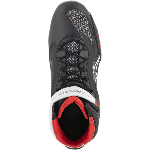 Alpinestars #2510319123-9 - Faster-3 Rideknit® Shoes - Black/White/Red - US 9 / EU 42