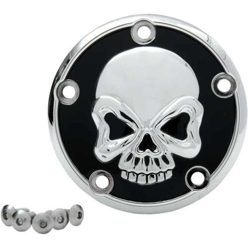 Drag Specialties - Skull Points Cover - Chrome - 5 Hole