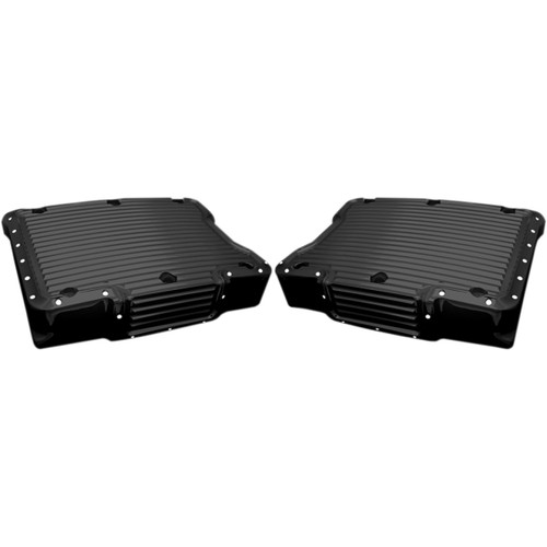 Covingtons #C1292-B - Rocker Box Cover - Dimpled Black - Twin Cam