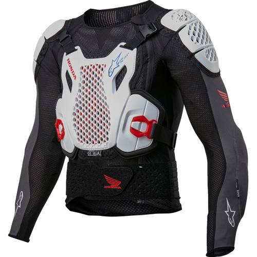 Alpinestars #6506023-1272-XL - Honda Bionic Plus v2 Protection Jacket - Black/White/Blue/Bright Red - XL