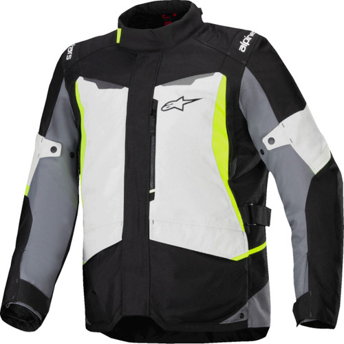 Alpinestars #3200625-9145-XL - ST-1 WP Jacket - Ice Gray/Black/Yellow Fluo - XL