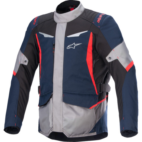 Alpinestars #3200625-7093-4XL - ST-1 WP Jacket - Dark Blue/Black/Bright Red - 4XL