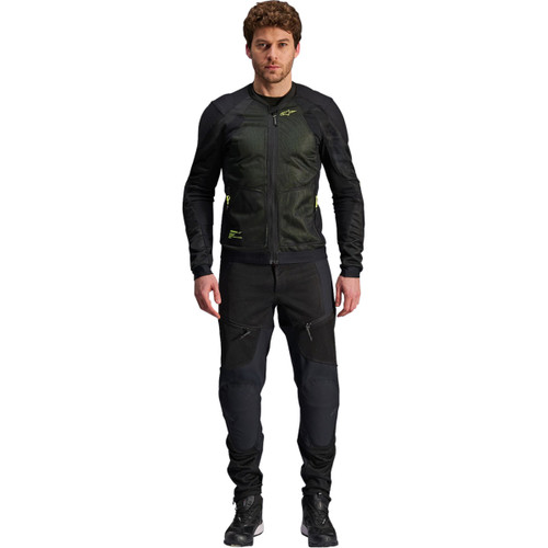 Alpinestars #3301225-168-S - Troop-Air Jacket - Black/Fluo Yellow - Small