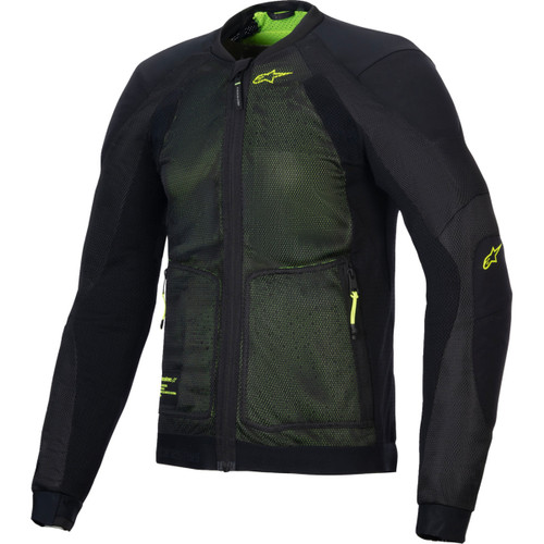 Alpinestars #3301225-168-XL - Troop-Air Jacket - Black/Fluo Yellow - XL