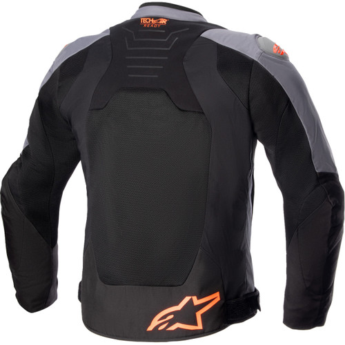 Alpinestars #3306523-914-M - SMX Air Jacket - Dark Gray/Black/Orange Fluo - Medium