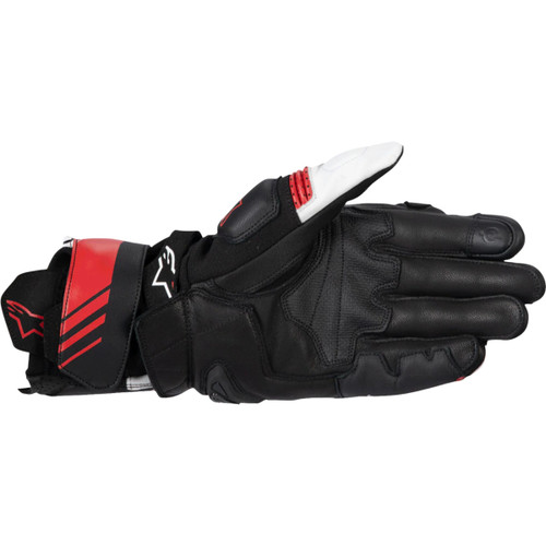 Alpinestars #3550825-1304-L - GP Plus R V3 Leather Gloves - Black/White/Bright Red - Large