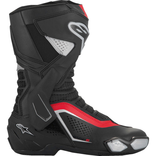 Alpinestars #2223225-199-41 - SMX-6 V3 Vented Boots - Black/Silver/Red - US 7.5/EU 41