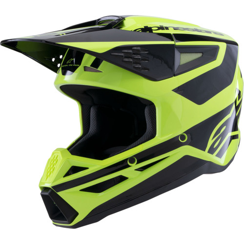 Alpinestars #8301026-5011-XL - SM3 Helmet - Heat - Gloss Yellow Fluo/Black - XL