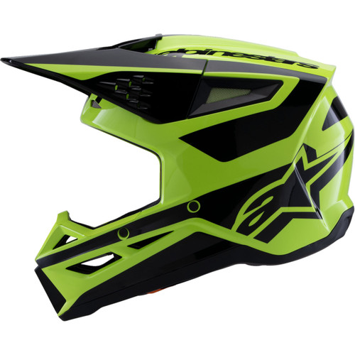 Alpinestars #8301026-5011-L - SM3 Helmet - Heat - Gloss Yellow Fluo/Black - Large