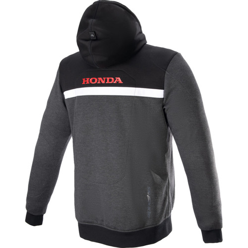 Alpinestars #4201323-1908-M - Honda Chrome Street Hoodie - Black/Gray/Red - Medium