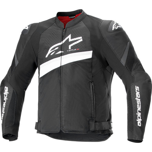 Alpinestars #3300624-12-S - T-GP Plus R v4 Airflow Jacket - Black/White - Small