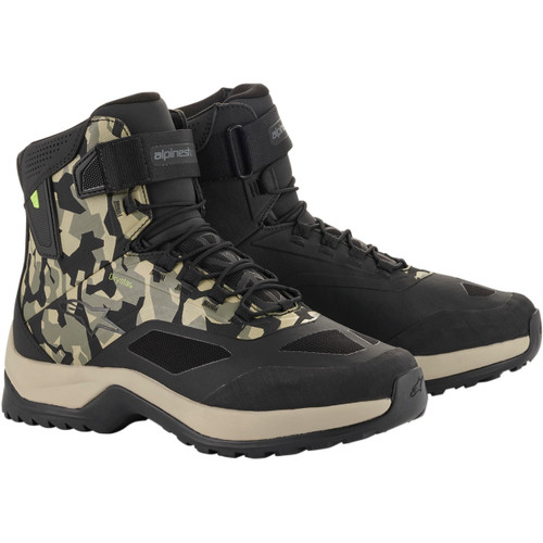 Alpinestars #2611020160914 - CR-6 Drystar® Shoes - Black/Brown/Green - US 14