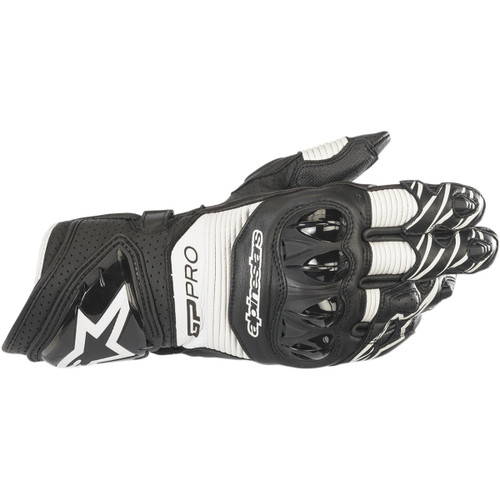 Alpinestars #3556922-12-2X - GP Pro RS3 Gloves - Black/White - 2XL