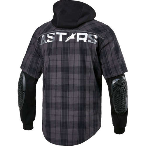 Alpinestars #4300424-9610-XL - MO.ST.EQ Tartan Jacket - Gray/Black - XL