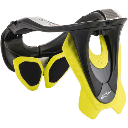 Alpinestars #6500019155L/XL - BNS Tech 2 - Black/Yellow Fluo - L/XL