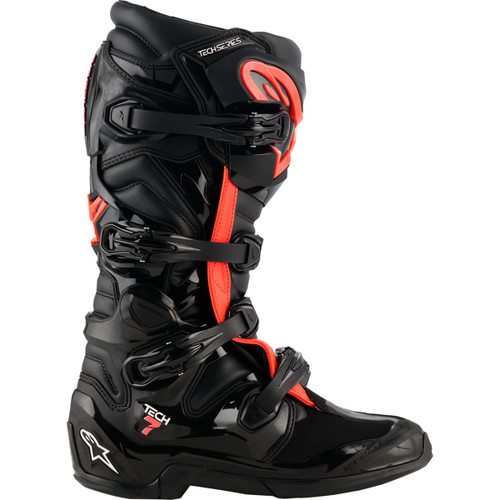 Alpinestars #2012025-1030-9 - Tech 7 Boots - Fluorescent Red/Black - US 9 / EU 43