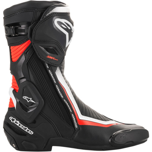 Alpinestars #2221019-1231-46 - SMX Plus Boots - Black/White/Red Fluorescent - US 11.5 / EU 46