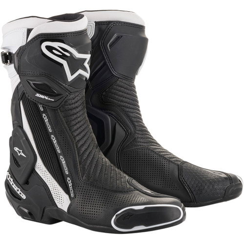 Alpinestars #2221119-12-43 - SMX Plus Vented Boots - Black/White - US 9 / EU 43